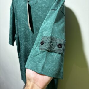 STONE ISLAND LOGO SHIRT GROEN