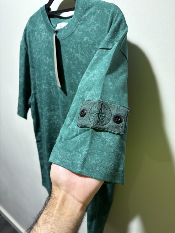 STONE ISLAND LOGO SHIRT GROEN