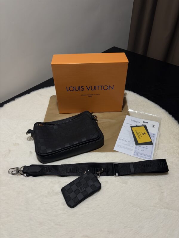 LUIS VUITTON BLOK LEATHER BAG - Afbeelding 2