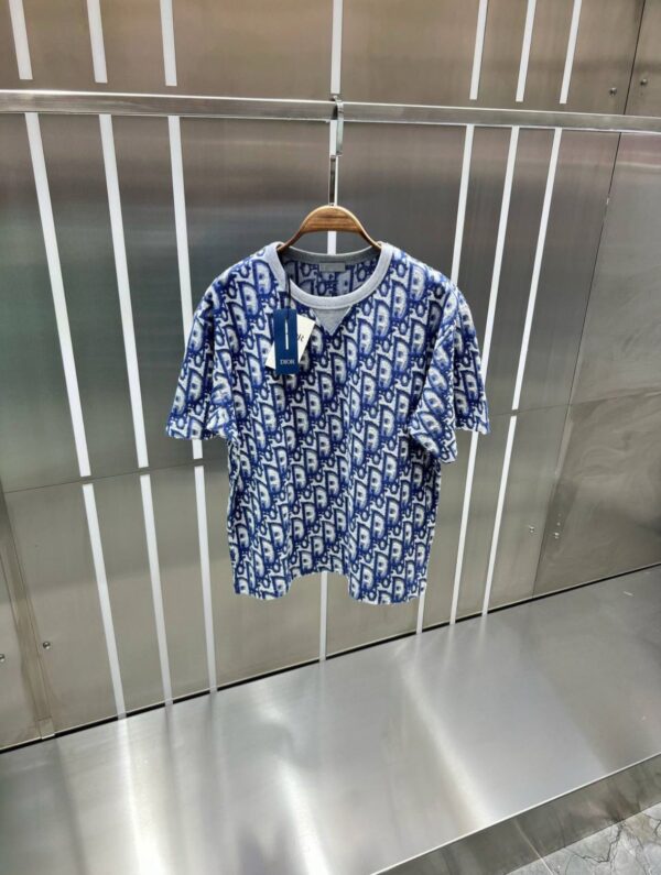 DIOR OBLIQUE SHIRT BLAUW