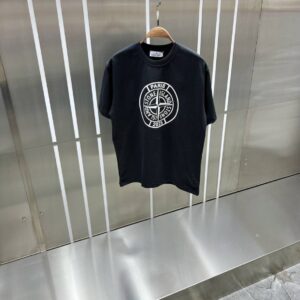 STONE ISLAND MONO SHIRT ZWART
