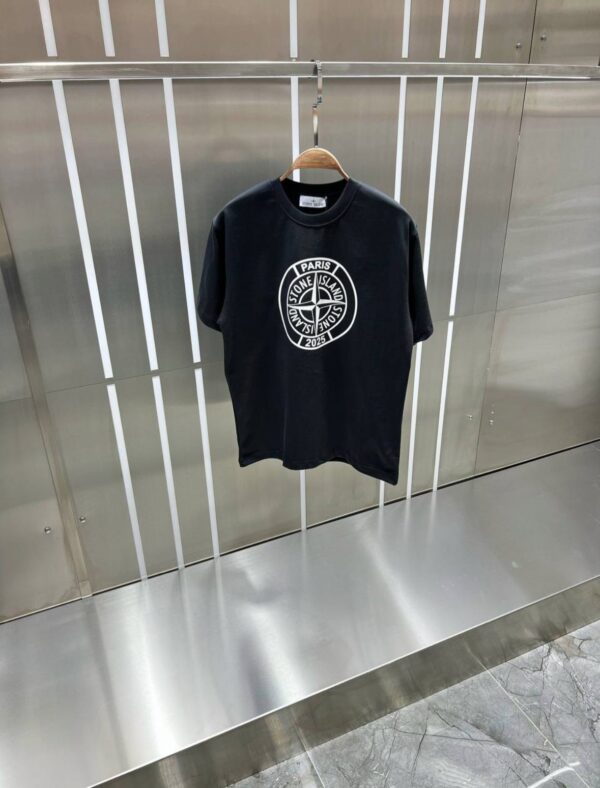 STONE ISLAND MONO SHIRT ZWART