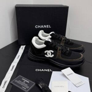 CHANEL BLACK SNEAKERS