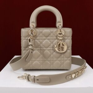 CHRISTIAN DIOR MEDIUM LADY BEIGE