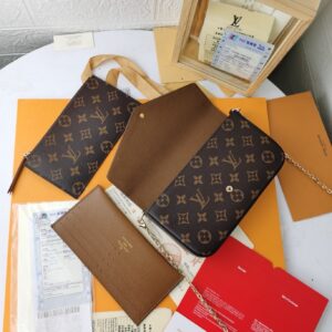 LV POCHETTE FELICIE INSIDE BROWN